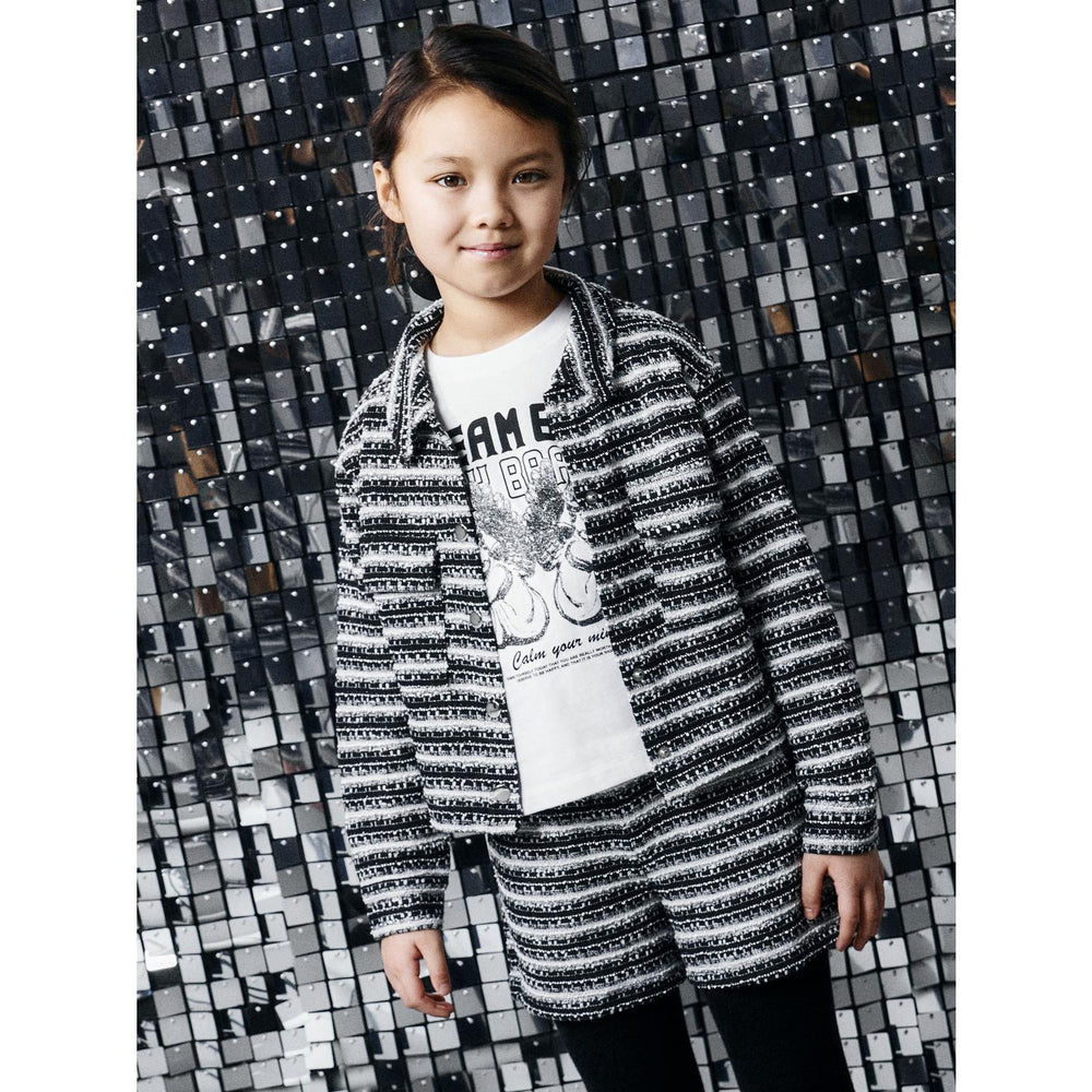 Køb Name It Bright White Rusa 2/4 Regular T-Shirt
