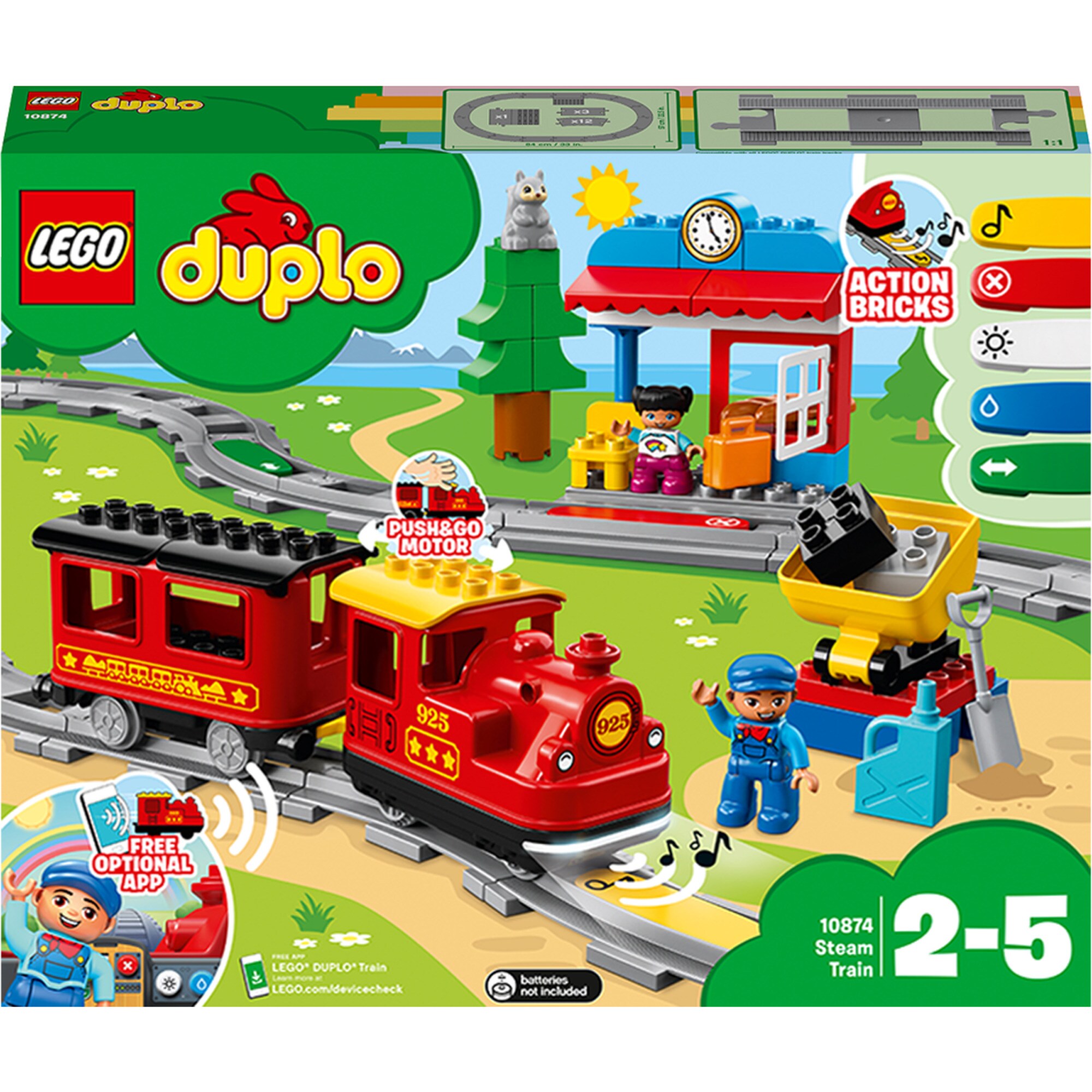 LEGO Konstruktionsspielzeug DUPLO Dampfeisenbahn