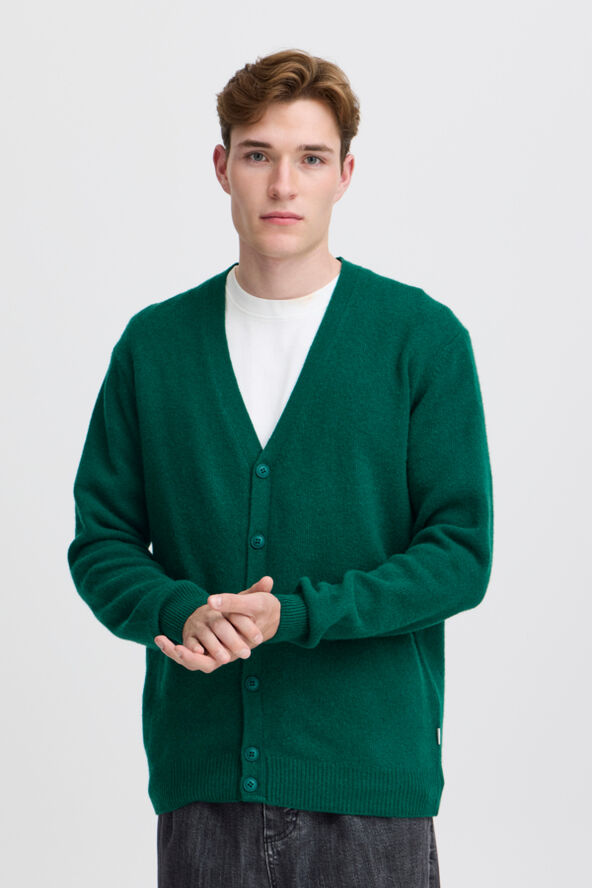 Casual Friday CFKARL lambswool cardigan Forest biome