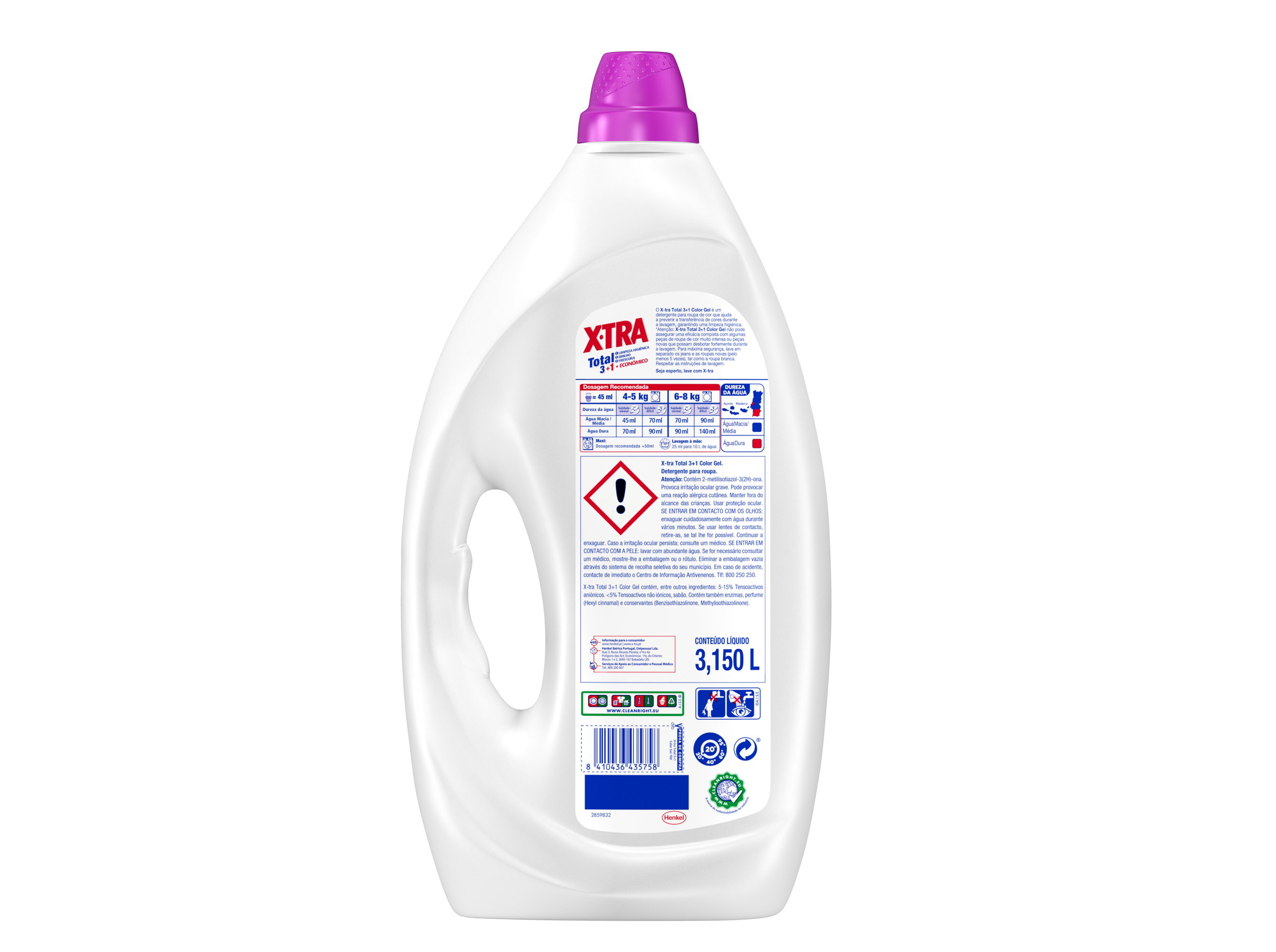 DETERGENTE ROUPA MÁQUINA LÍQUIDO X-TRA COLOR GEL 70D