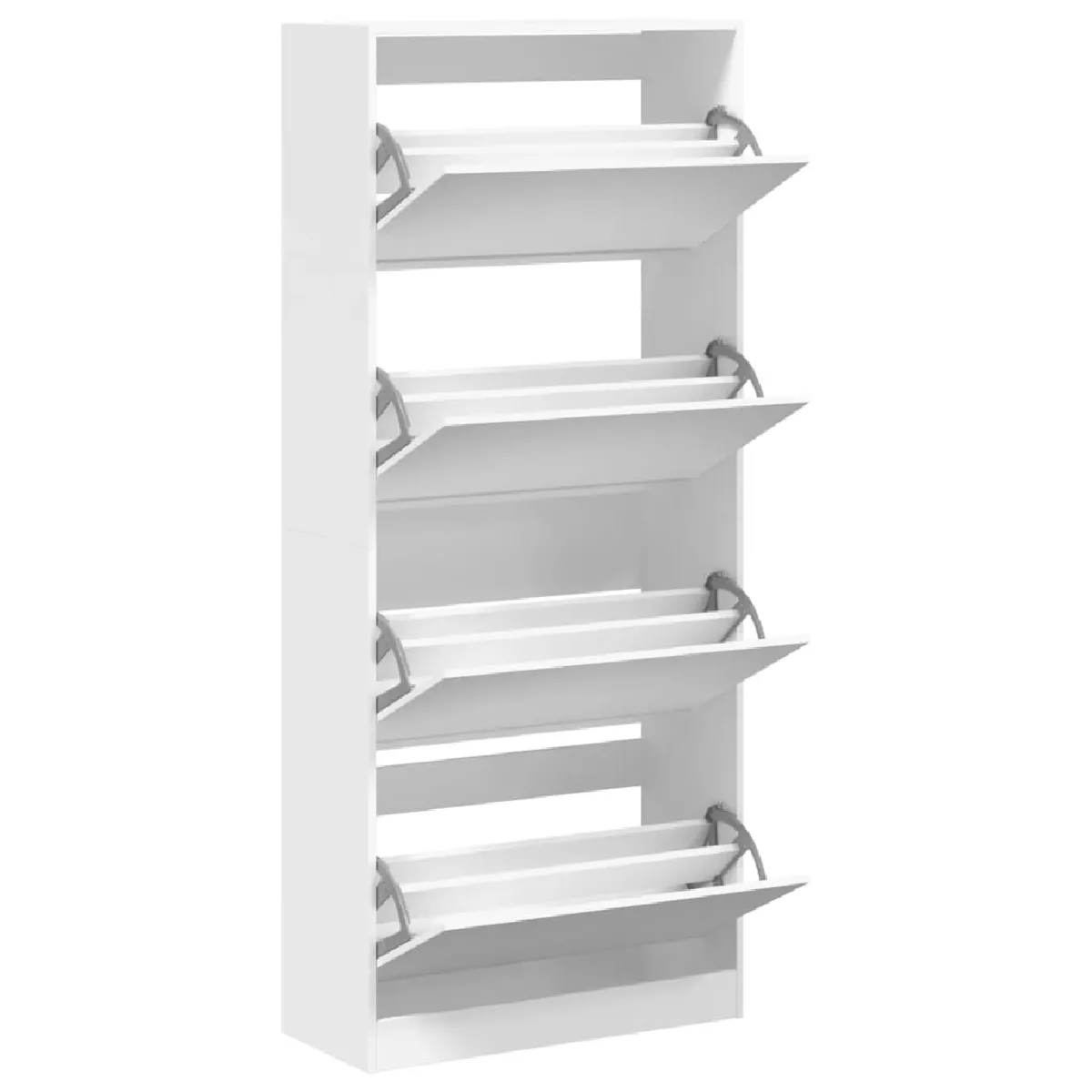 VIDAXL Armoire à chaussures blanc