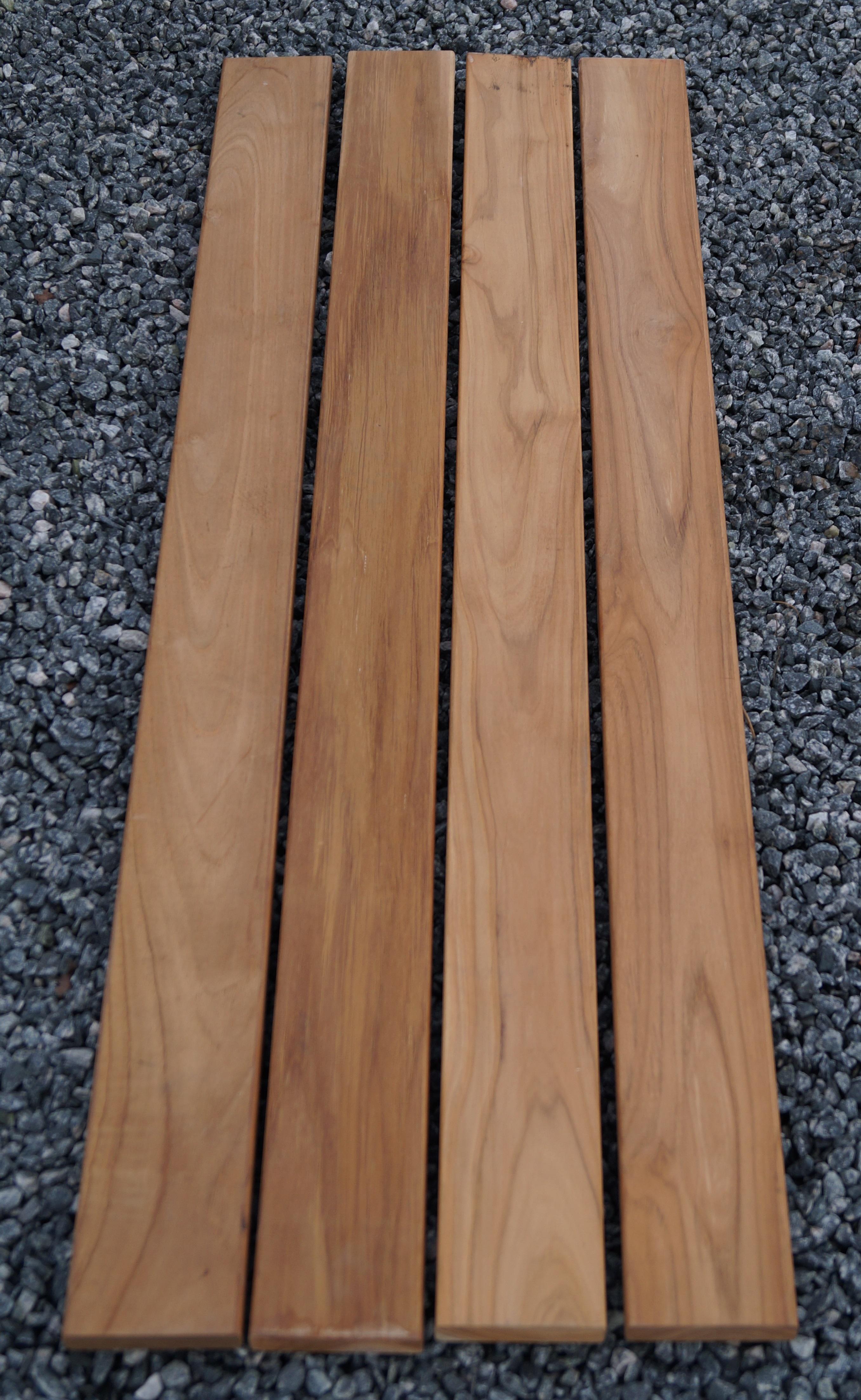 Gabiona Gartenbank 2 Gabionen TEAK MW 5 x 5 cm
