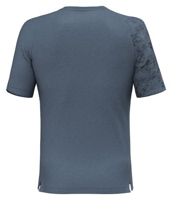 T-shirt Manches Courtes Salewa Lavaredo Hemp Pocket Bleu
