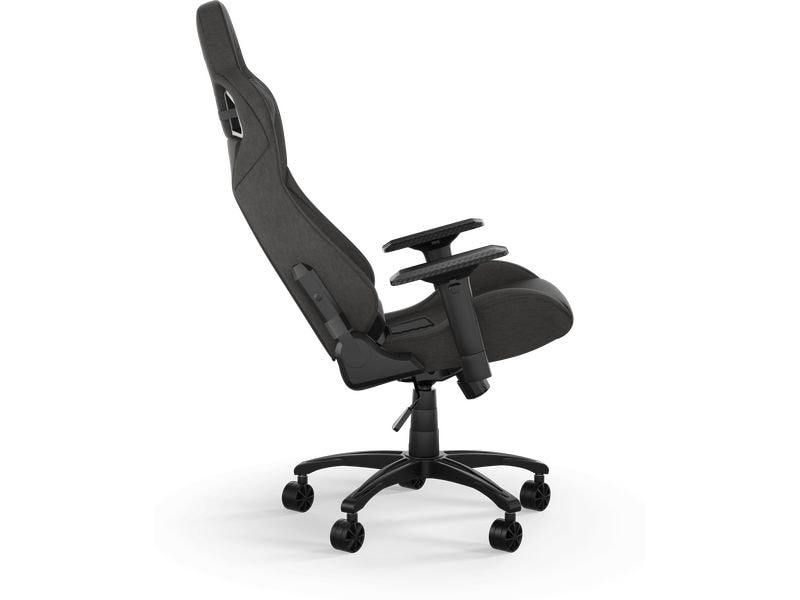 Corsair Gaming-Stuhl T3 Rush (2023) Schwarz Ergonomischer Racing-Gaming-Stuhl mit einer Belastbarkeit von bis zu 120 kg