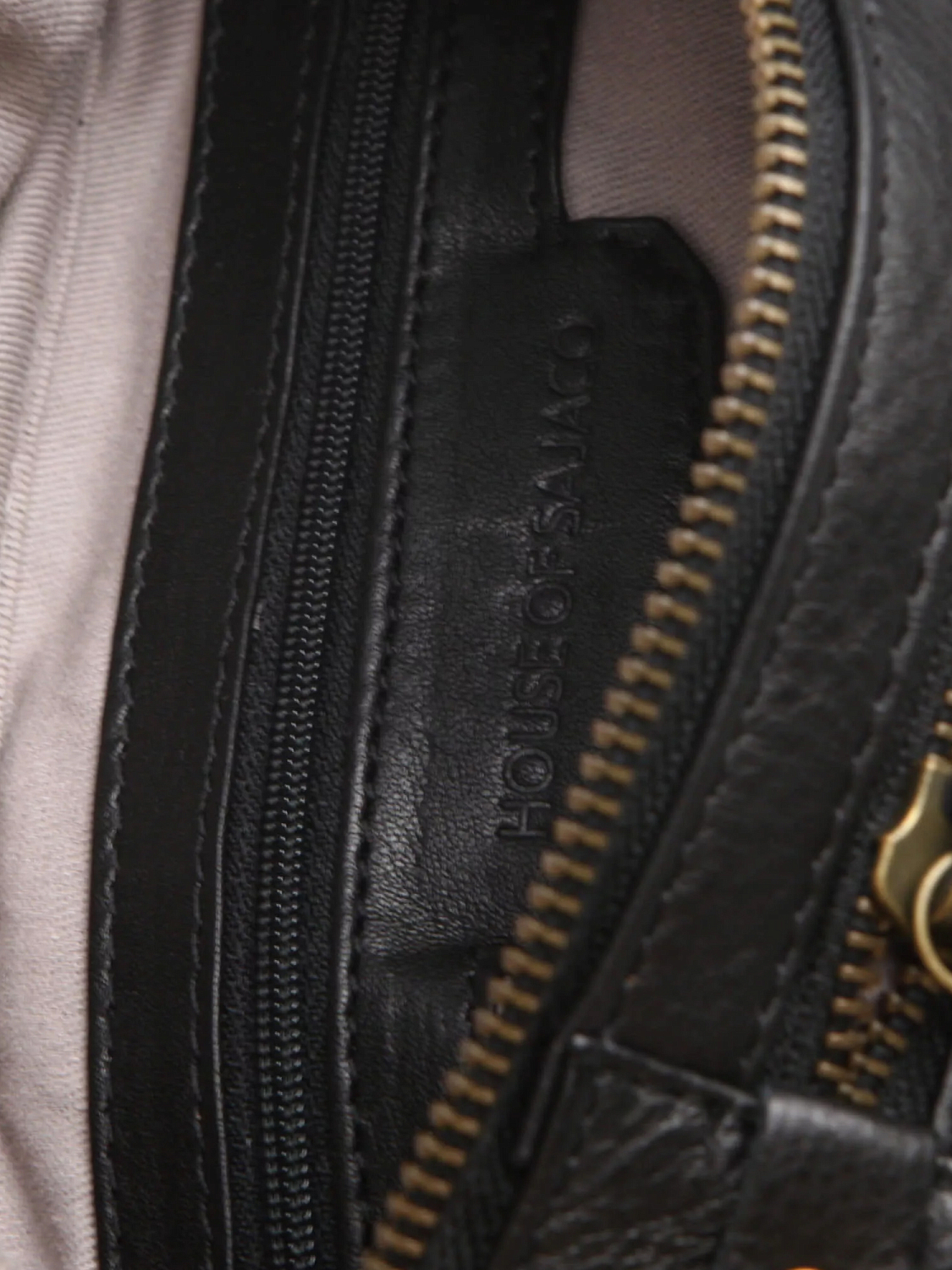 House of Sajaco Midjeveske Bum Bag skinn Black