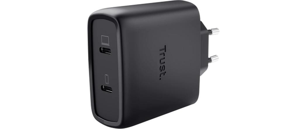Maxo USB-C-GaN 65 W mit 2 Anschlüssen Schwarz65 W USB‑C-GaN-Ladegerät mit 2 Ausgängen