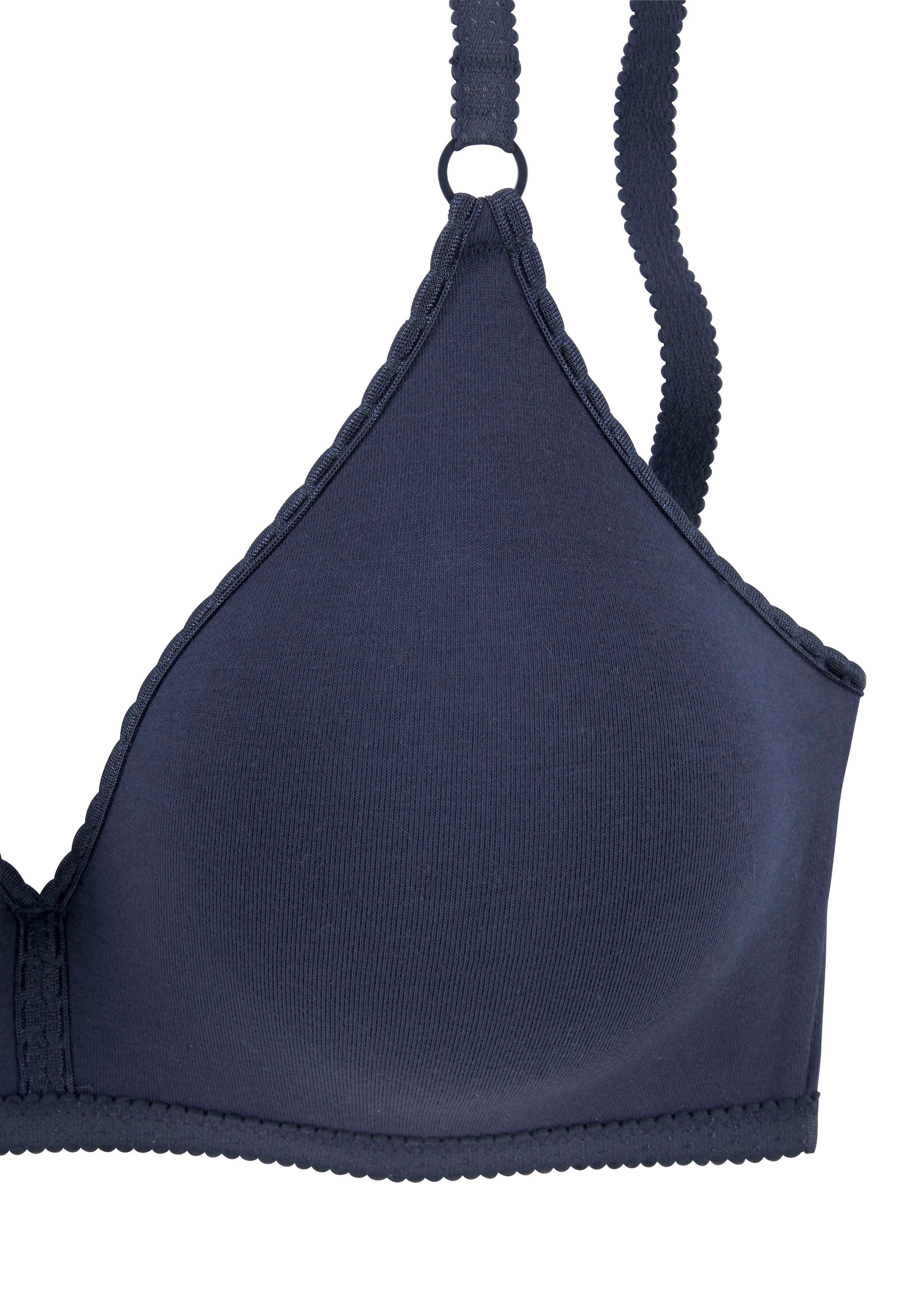 petite fleur Bralette-BH, 2 Stücker Packung, ohne Bügel aus angenehm weicher Baumwollqualität, Basic