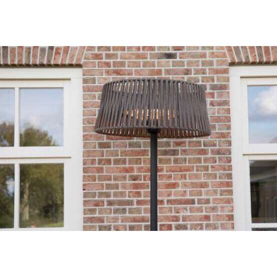 Chauffage halogène extérieur ARTIX CORDA 2100 en acier brun - D.60 cm