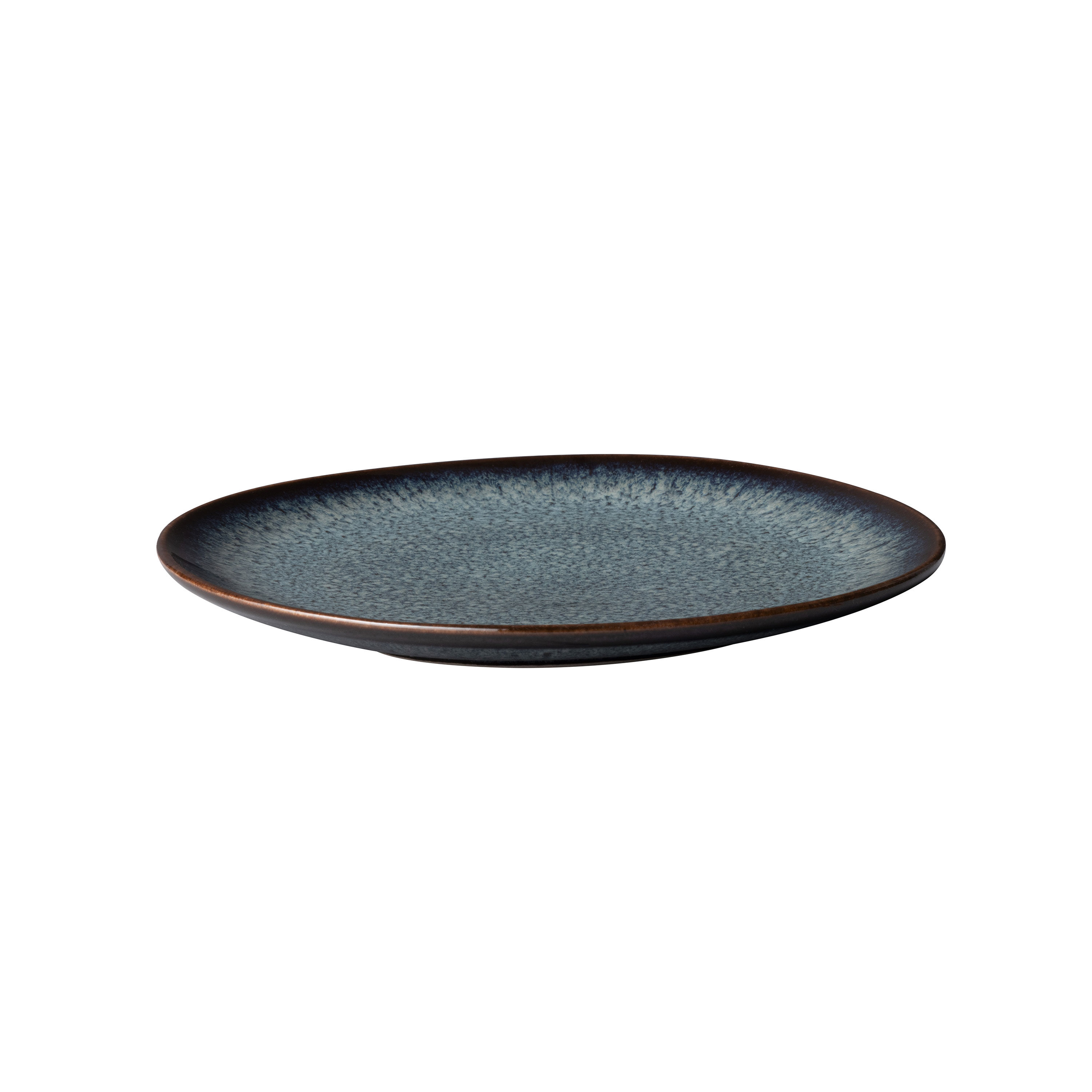 Lave Bread plate Grey, 7'' x 6.7'', earthenware