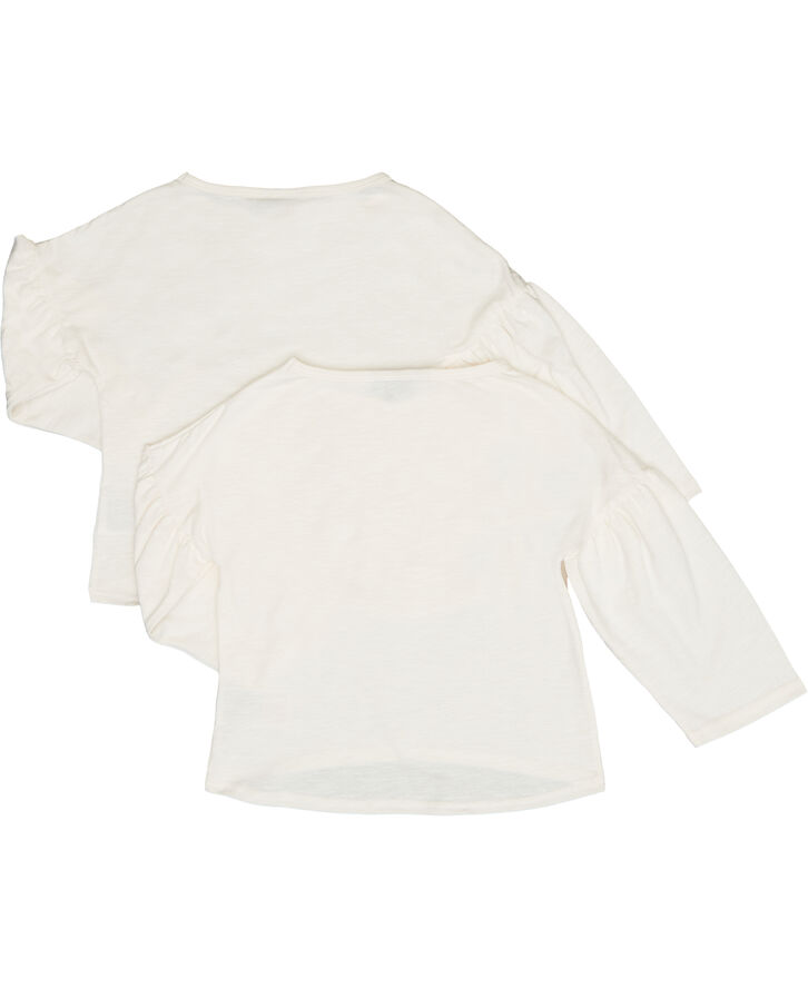LMTD Nitsoffy bluse Hvid med striber