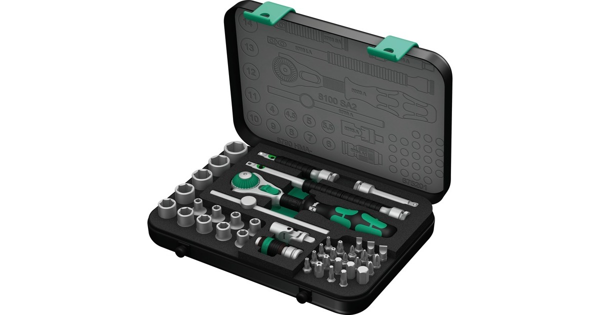 Wera8100 SA 2 Zyklop Speed ratelset 1/4
