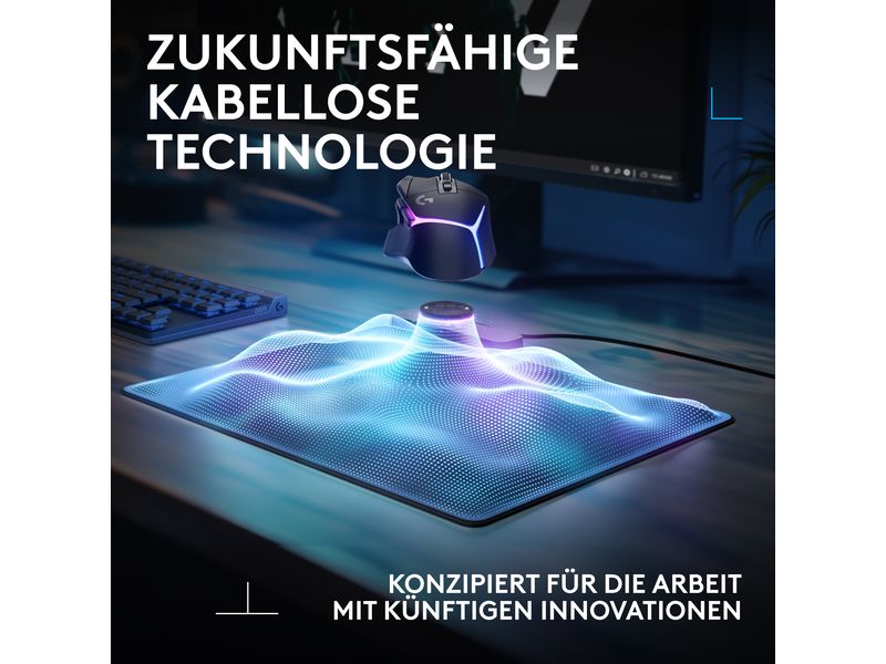 Logitech Gaming-Mausmatte Powerplay 2 Schwarz Kabelloses Ladesystem für Logitech G POWERPLAY 2