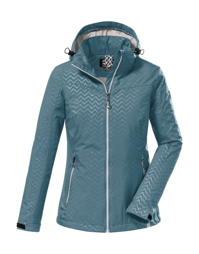 Killtec Softshelljacke »KOS 176 WMN SFTSHLL JCKT« Wasserabweisende, atmungsaktive Softshelljacke mit All Over-Print