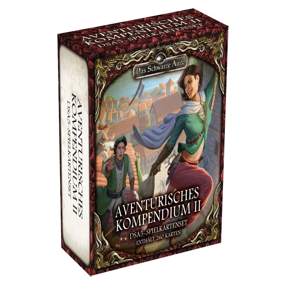 Das Schwarze Auge, Zubehör - Das Schwarze Auge, Aventurisches Kompendium. DSA5 - Spielkartenset.Tl.2