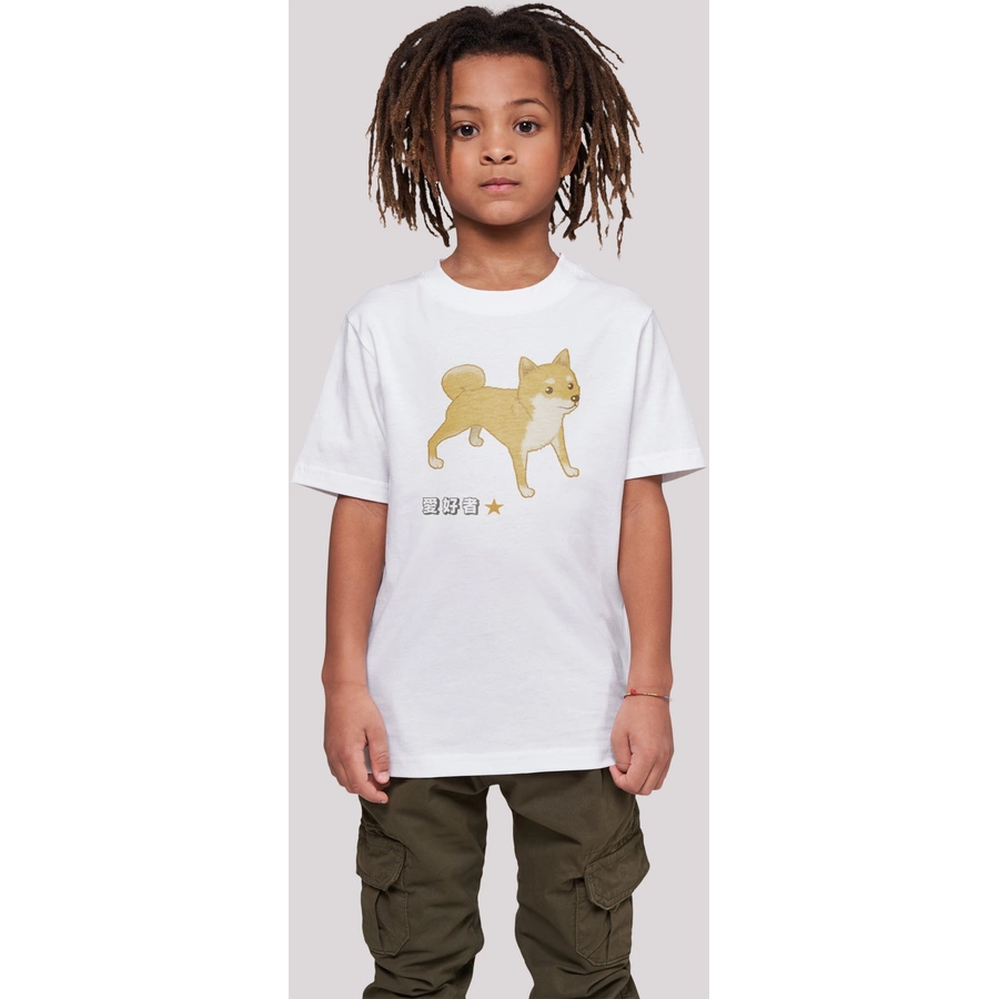 F4NT4STIC T-Shirt Shiba Inu Hund weiß