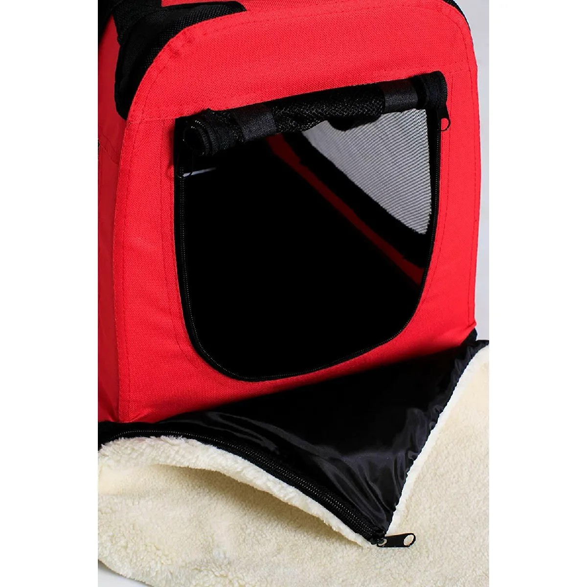 Dibea Chien Pliable Transport - Rouge