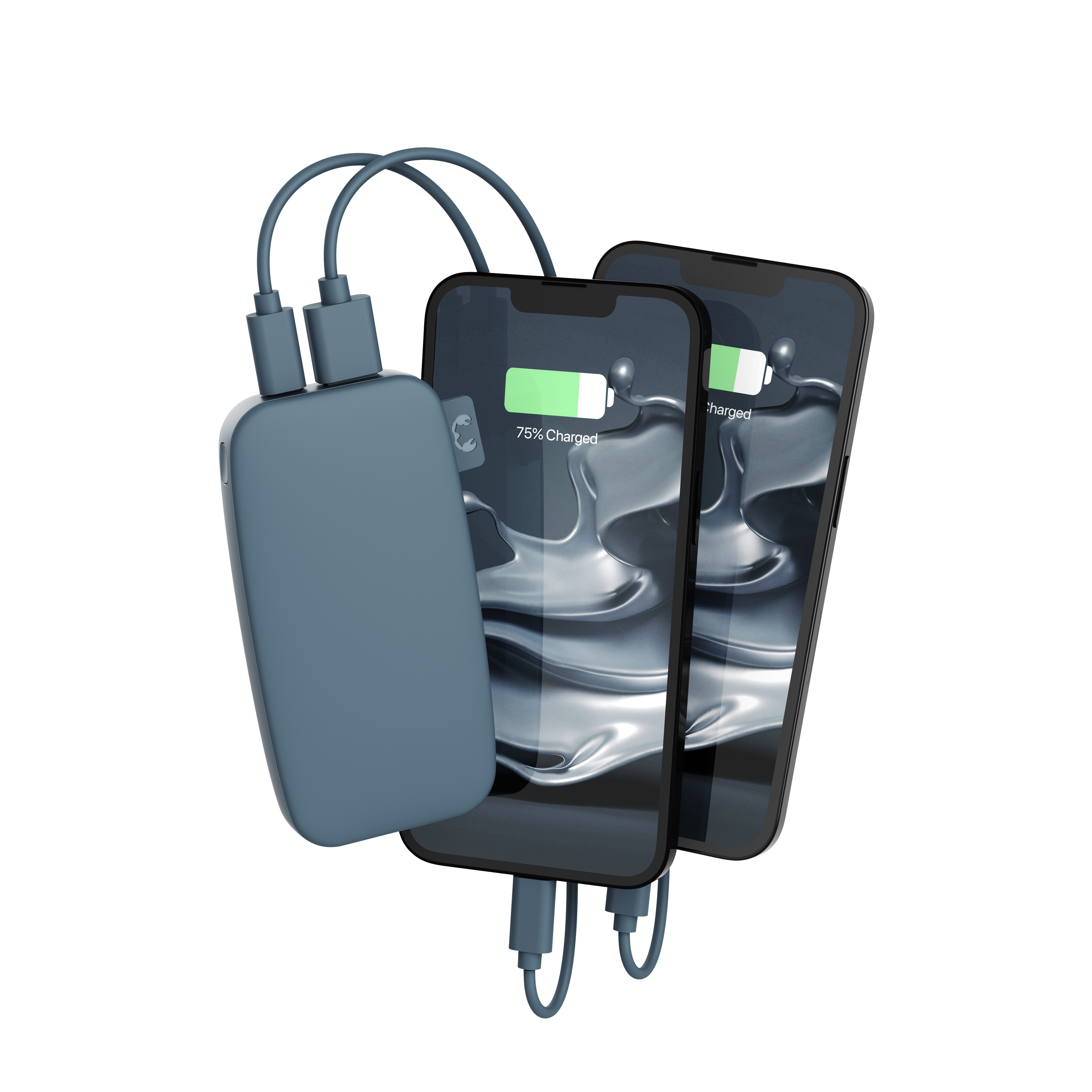 (6000mAh) USB C / USB A Powerbank Super Fast Charger Ladegerät (2PB6100DV) - Dive Blue