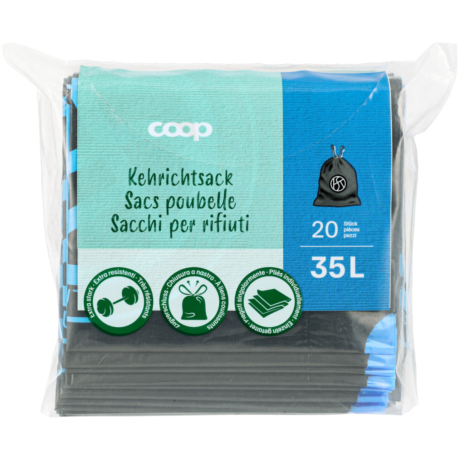 Kehrichtsack gefaltet 35Liter 20 Stück