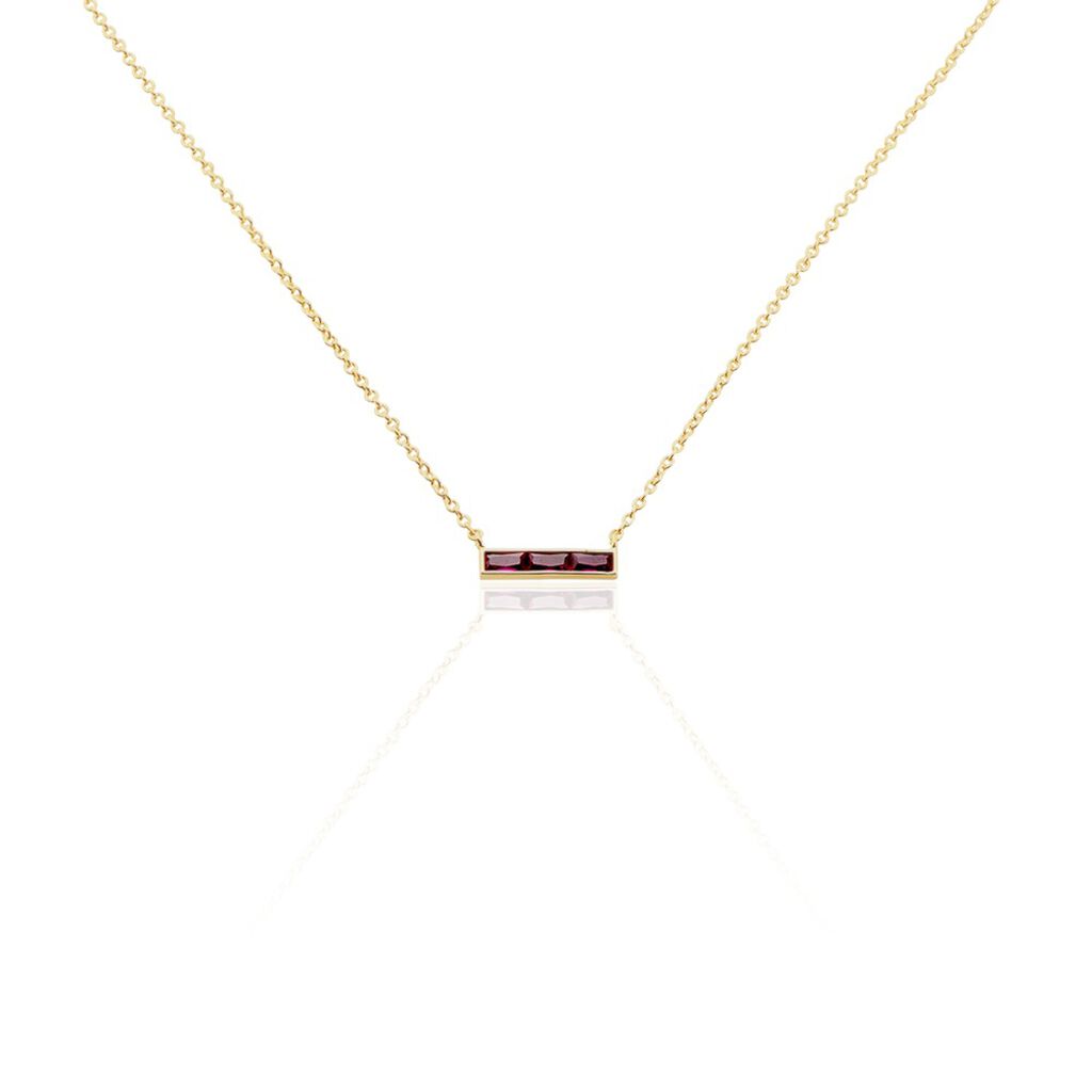 Collier Plaqué Or Linnert Spinelles