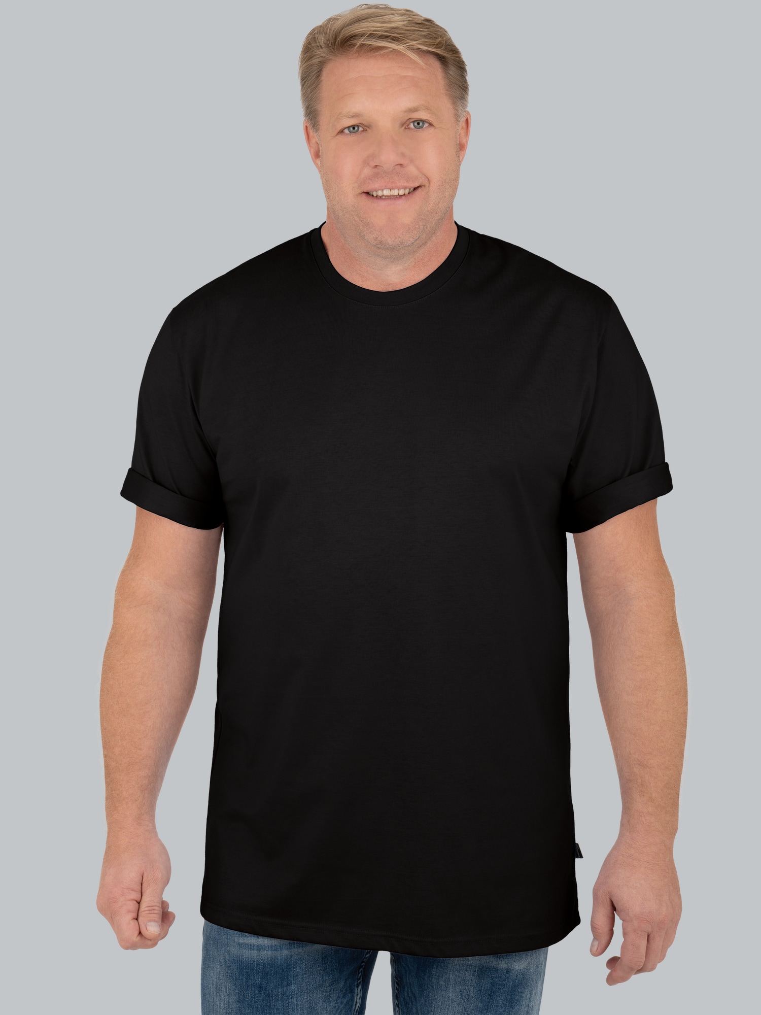 T-Shirt DELUXE Baumwolle Schwarz