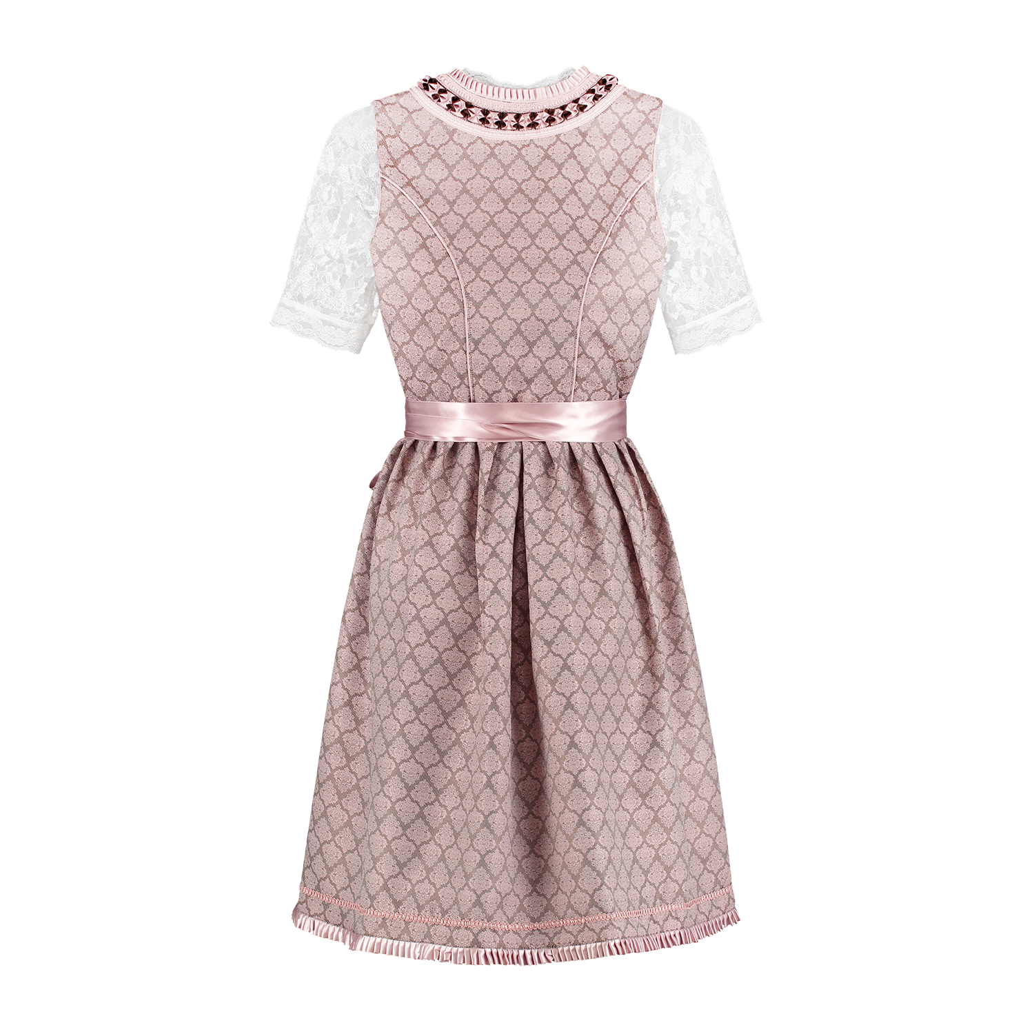 Roze Dirndl Jurk Oktoberfest Dames 2 Delig