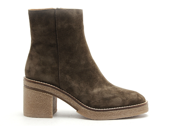 Alpe boots bottine talons femme 2626 kaki