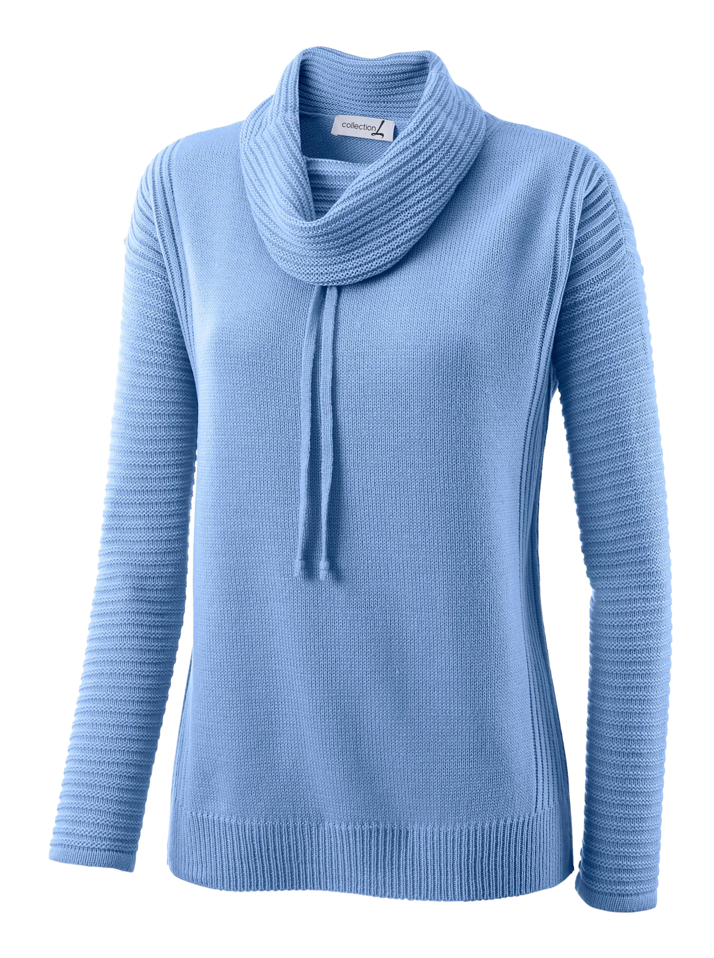 Rollkragenpullover in bleu