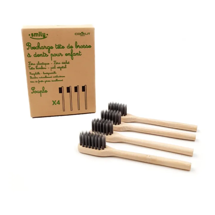 Cookut Recharge souple pour brosse à dents enfant | Rose