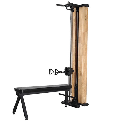 Torre de polias de madeira para máquina de musculação Fittest