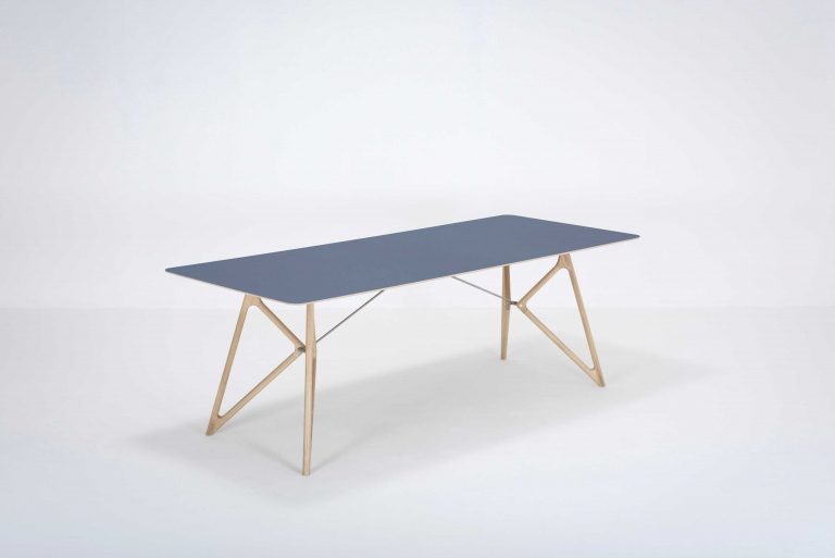 Gazzda Tink Tafel linoleum 220x90 whitewash Dark Olive