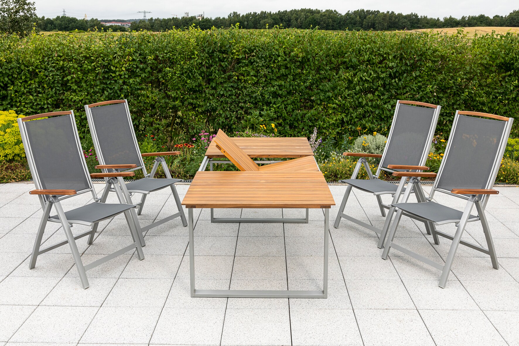 Merxx Siena Set 5tlg. Ausziehtisch