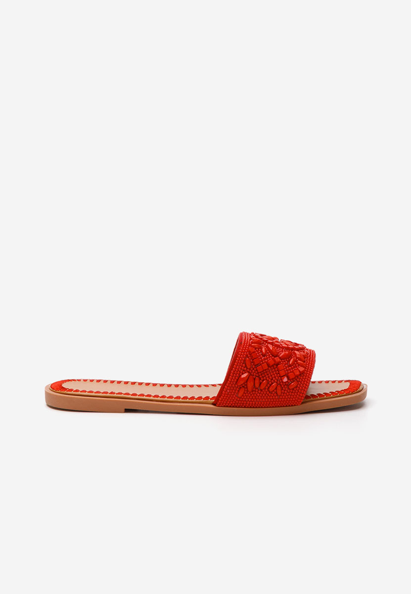 Mules plates femme rouges Jameya