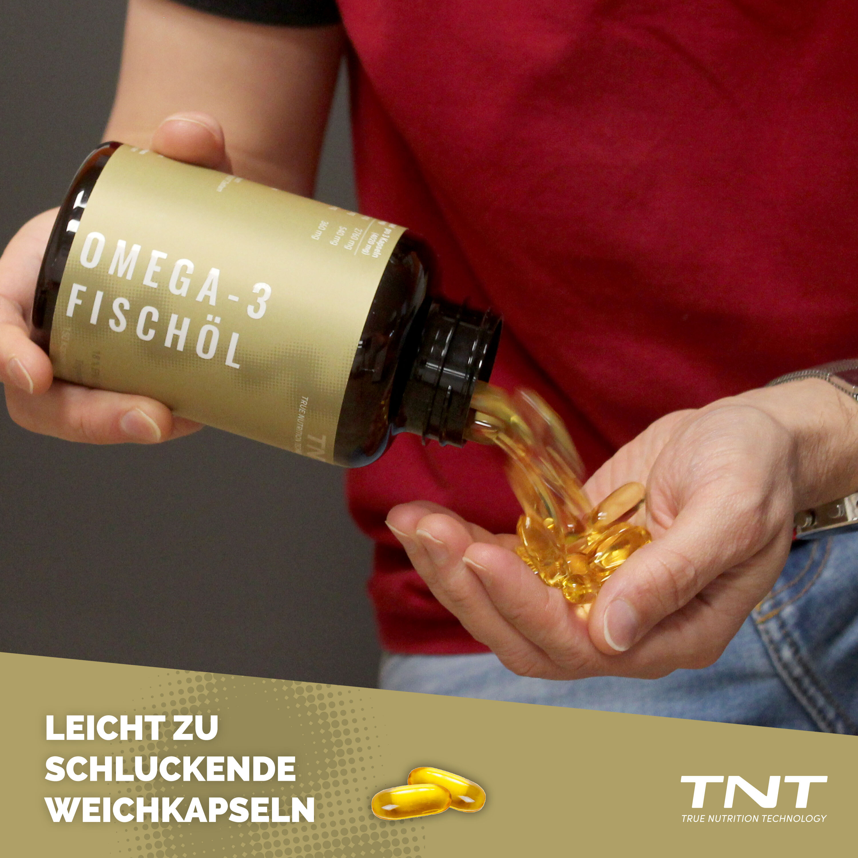 TNT Omega 3-TG Fischöl in natürlicher Triglycerid-Form.