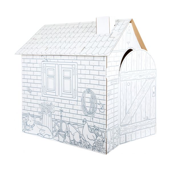 Small Foot Casa De Brincar De Cartão Little House Para Colorir
