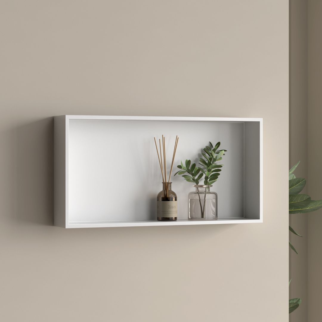 Best Design Bandy white opbouwnis 60x30x8cm mat wit