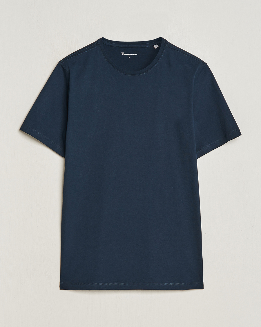 KnowledgeCotton Apparel Agnar Basic T-Shirt Total Eclipse