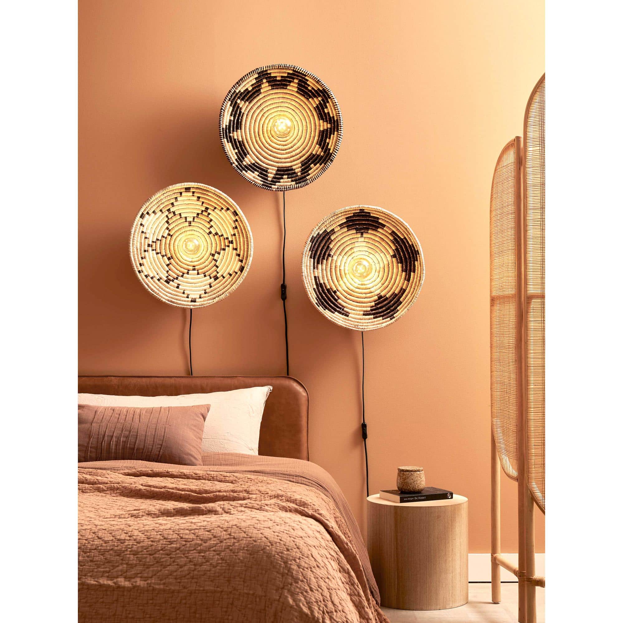 GOOD&MOJO Wandlamp Andros - Naturel|Wit - Ã45cm