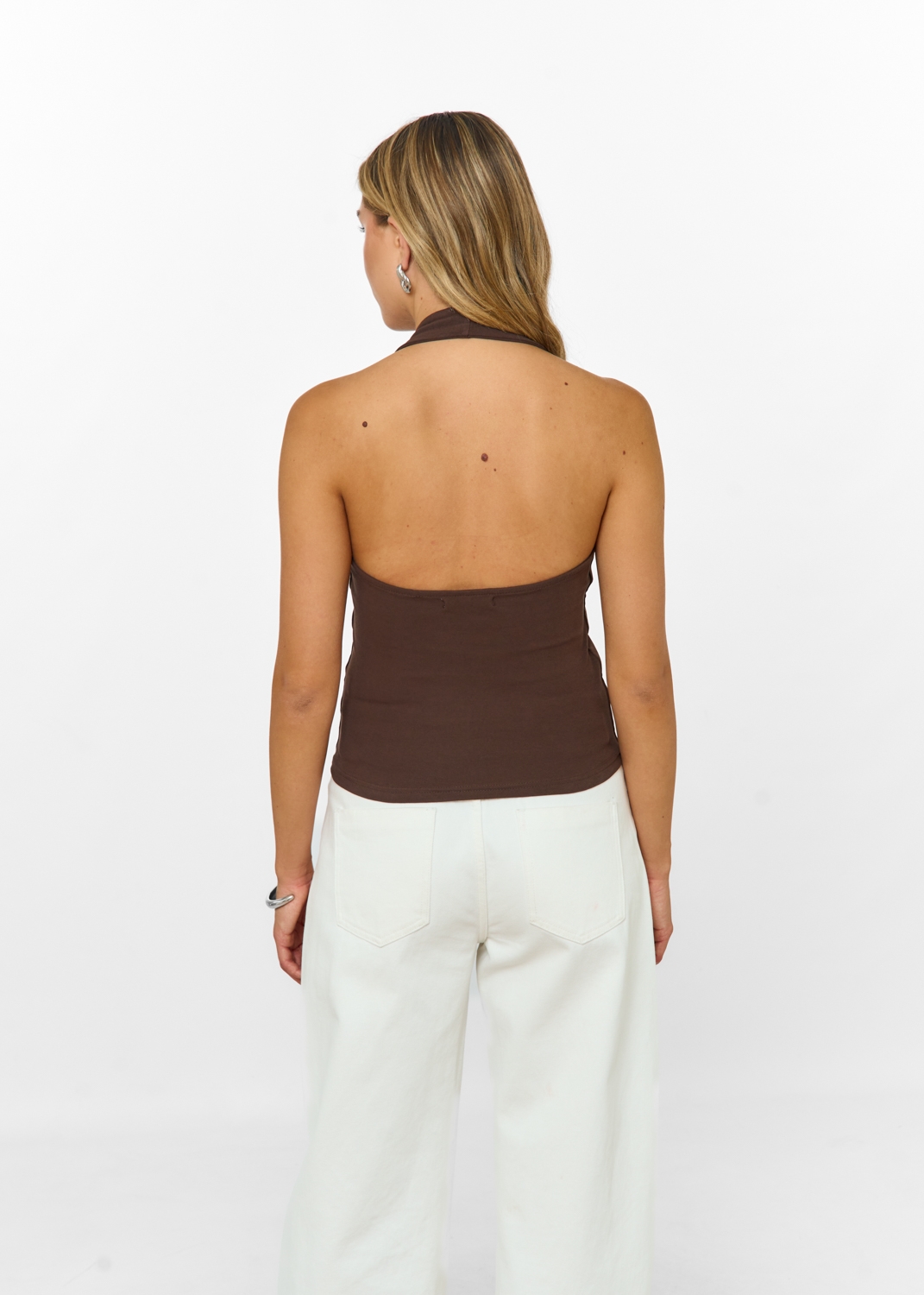 Evy top choco bruin