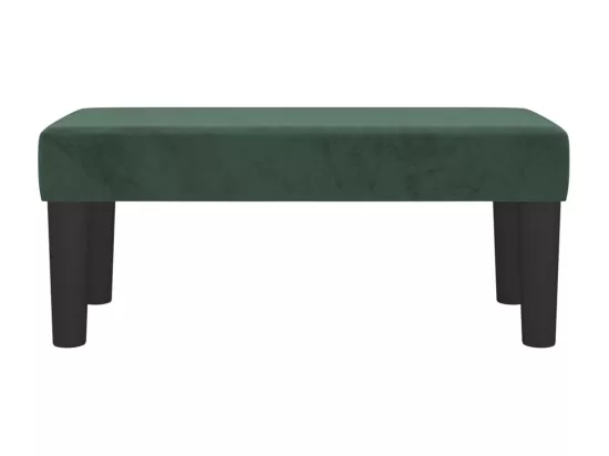 Banc Vert foncé 70x30x30 cm Velours