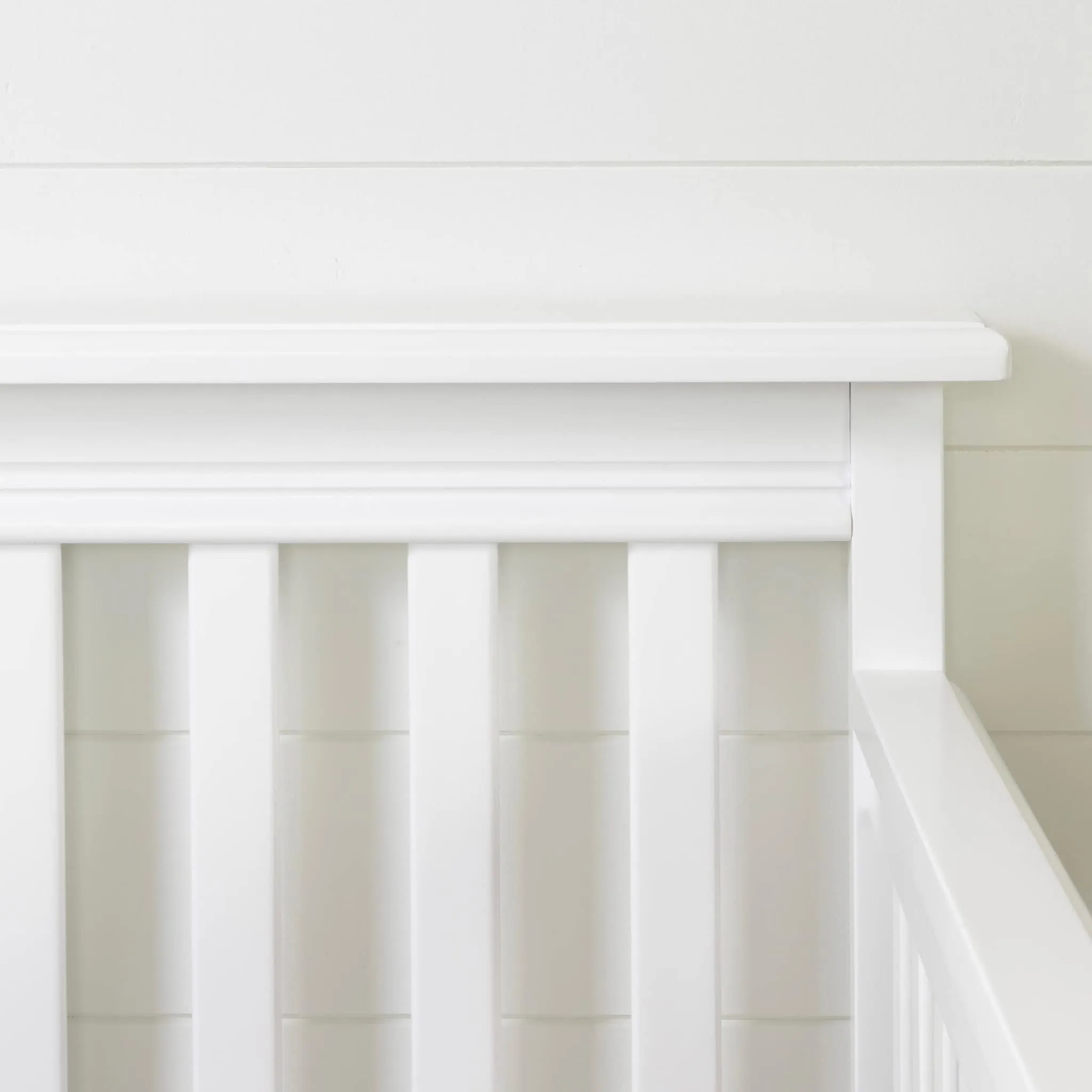 South Shore Couchette Avec Barrière de Transition Cotton Candy - Blanc Solide