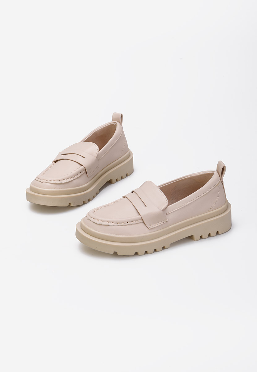 Mocassins enfants beige Newark B