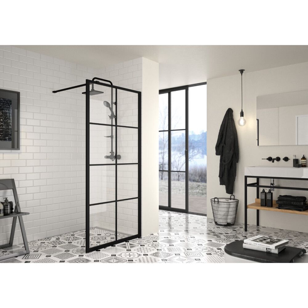 DUSJVEGG CAMARGUE STOCKHOLM MED SORTE SPROSSER 80 CM