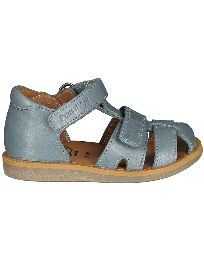 Sandalen POPPY STRAP mit Zehenschutz in blaugrau
