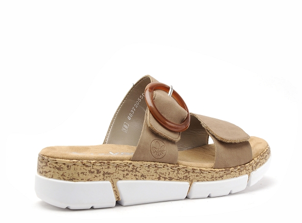 Rieker mules et sabots plats femme v2392 beige