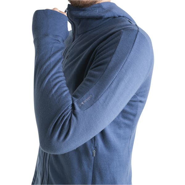 Veste polaire randonnée ICEBREAKER M MERINO 260 QUANTUM IV LS ZIP HOODIE DAWN