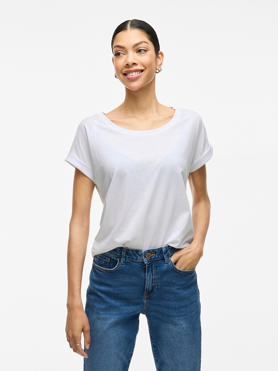 VILA<br>Camiseta em jersey