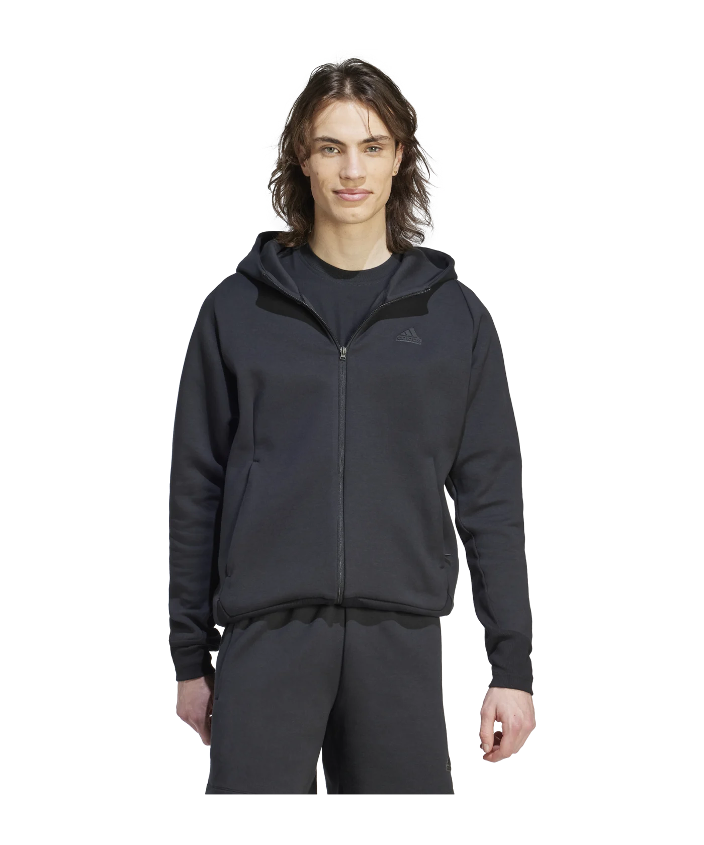 adidas ZNE Tracktop Kapuzenjacke Schwarz