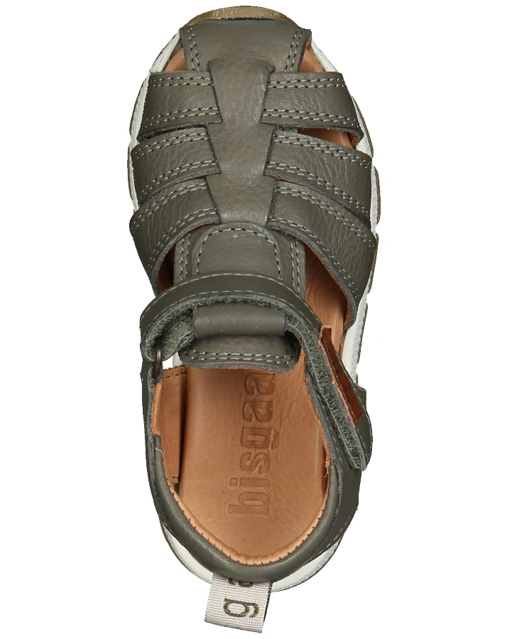 Leder-Sandalen BIRK mit Zehenschutz in grey