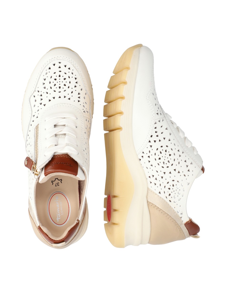 Lederkombination Sneaker