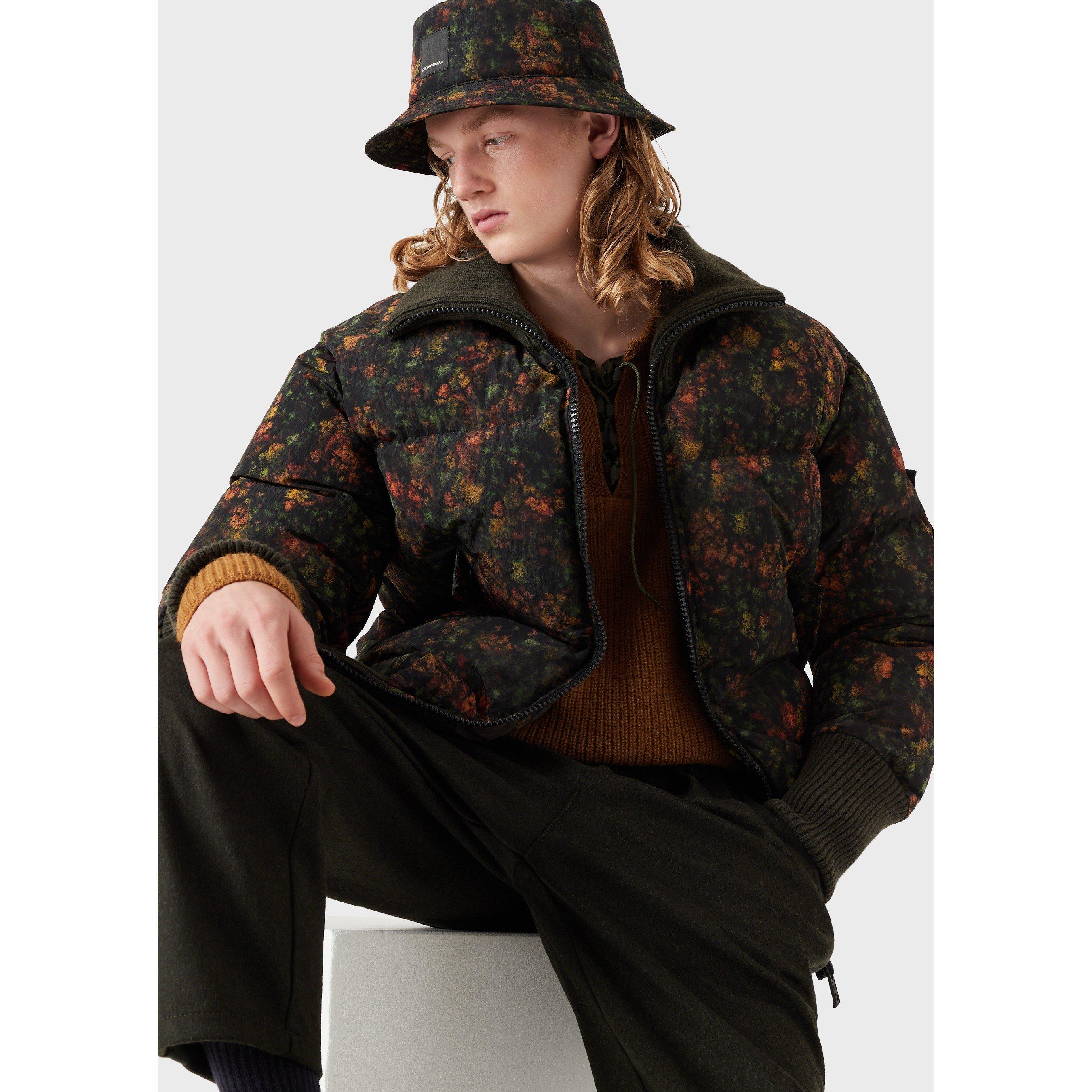 Emporio Armani Print Puffer Jacket